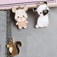 Zinc Alloy Enamel Pendants Cartoon fashion jewelry & DIY Sold By Bag