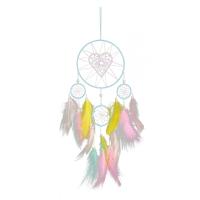 Mode Dreamcatcher, Feather, med Järn, Hängande, blandade färger, 500mm, Säljs av PC