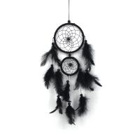 Mode Dreamcatcher, Veer, met Ijzer, Opknoping & verschillende grootte voor keus, meer kleuren voor de keuze, Verkocht door PC