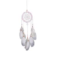 Moda Dreamcatcher, pele, with ferro, Pendurado, branco, 530mm, vendido por PC