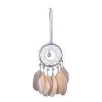 Mode Dreamcatcher, Feather, med Zinc Alloy, Hængende, flere farver til valg, 160mm, Solgt af PC