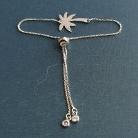 Titanium Steel Bracelet & Bangle Palm Tree Vacuum Ion Plating Unisex Length Approx 18 cm Sold By PC