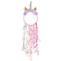 Mode Dreamcatcher, Feather, med Jern, Unicorn, håndlavet, Hængende, flere farver til valg, 200x830mm, Solgt af PC