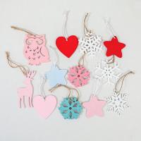 Wood Christmas Tree Decoration brushwork & Christmas jewelry Sold By PC