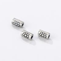 925 sterling zilver Spacer Kralen, silver plated, oorspronkelijke kleur, 5.40x3mm, Verkocht door PC