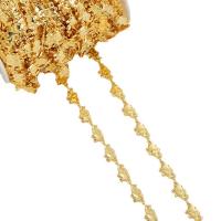 Brass Beading Chains 18K gold plated DIY Sold By Lot