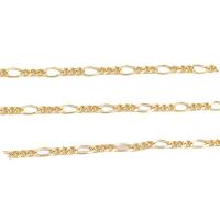 Brass Figaro Chain plated DIY Sold By Lot