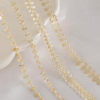 Brass Beading Chains 14K gold plated DIY Sold By Lot