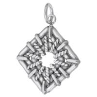 Edelstahl Schmuck Anhänger, 316 Edelstahl, DIY, originale Farbe, 20x23x2mm, Bohrung:ca. 4mm, verkauft von PC