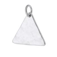 Rostfritt stål Smycken Hängen, 316 rostfritt stål, Triangle, DIY, ursprungliga färgen, 17x15.50x1.50mm, Hål:Ca 4mm, Säljs av PC