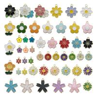 Zinc Alloy Enamel Pendants DIY & mixed nickel lead & cadmium free 15*15mm Sold By Bag