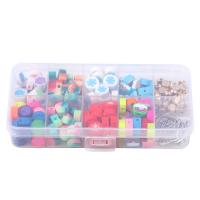 DIY Smykker Supplies, Polymer Clay, med Kobber Coated Plastic & Zinc Alloy, du kan DIY & blandet, 127x65x21mm, Solgt af Box