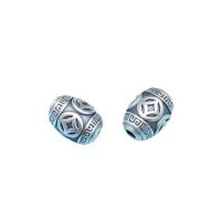 925er Sterling Silber Zwischenperlen, poliert, originale Farbe, 12.10x9.20mm, verkauft von PC