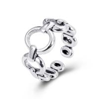 Brass Finger Ring platinum color plated Adjustable & for woman & hollow 20mm Inner Approx 17mm Sold By Lot