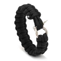 Fashion Armband Sieraden, Textiel binnenwerk Cord, met Zinc Alloy, mode sieraden & uniseks, meer kleuren voor de keuze, 20mm, Binnendiameter:Ca 60mm, Verkocht door PC