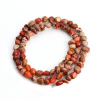 Edelsteen Sieraden Kralen, Indruk Jasper, Onregelmatige, DIY, meer kleuren voor de keuze, Per verkocht Ca 15.75 inch Strand