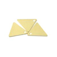 Mässing Smycken Hängen, Triangle, guldfärg pläterade, DIY, gyllene, nickel, bly och kadmium gratis, 11.50x13mm, Säljs av PC