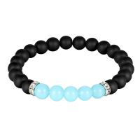 Abrazine Stone Bracelet fashion jewelry & Unisex 8mm Length Approx 7.48 Inch Sold By PC