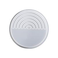 ENSEMBLE de moules époxy DE DIY, silicone, Rond, blanc, 100x8mm, Vendu par PC