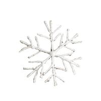 Iron Christmas Hanging Ornaments with Poron Snowflake Christmas jewelry white Sold By PC