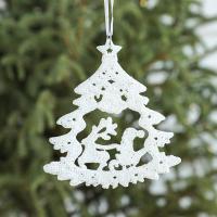 PVC Plastic Christmas Tree Decoration with Sequins & Christmas jewelry Sold By PC