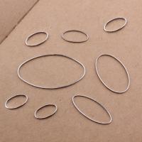 Messing Anhänger Zubehör, Ellipse, Platinfarbe platiniert, DIY & verschiedene Größen vorhanden, 20PCs/Menge, verkauft von Menge