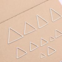 laiton Anneau de liaison, triangle, Placage de couleur platine, DIY & normes différentes pour le choix, 20PC/lot, Vendu par lot