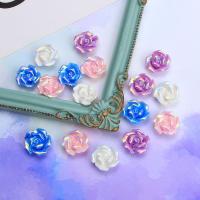 Mobiel DIY set, Hars, Rose, glazuur, meer kleuren voor de keuze, 20x20mm, Verkocht door PC