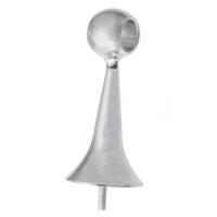 Bail Peg in acciaio inox, 316 acciaio inox, DIY, colore originale, 7.50x19.50x7.50mm, Foro:Appross. 3mm, Venduto da PC