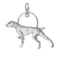 Acciaio inossidabile Animal Ciondoli, 316 acciaio inox, Cane, DIY, colore originale, 39x29x4mm, Foro:Appross. 4mm, Venduto da PC