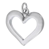 Acier inoxydable Coeur Pendentifs, Acier inoxydable 316, DIY & creux, couleur originale, 22.50x20x3mm, Trou:Environ 4mm, Vendu par PC