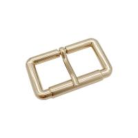 Stop cynku pin Buckle, Prostokąt, Platerowane w kolorze złota, DIY & pusty, bez zawartości niklu, ołowiu i kadmu, 50x29mm, sprzedane przez PC