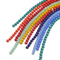 Contas de Cristal Redonda, Roda, aleatoriamente enviado & DIY, cores misturadas, 8mm, Aprox 50PCs/Strand, vendido por Strand