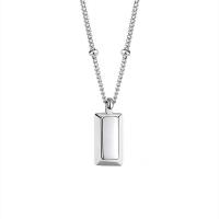 925 Sterling Silver Necklaces plated fashion jewelry & for woman 14mm Length Approx 17.7 Inch Sold By PC