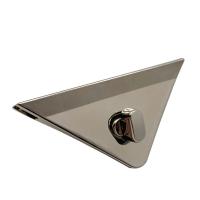 Zinc Alloy Taske lås, Triangle, platin farve forgyldt, du kan DIY, nikkel, bly & cadmium fri, 79x38mm, Solgt af PC