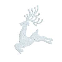 Plastic Kerstboom decoratie, met pailletten, Christmas Reindeer, Kerst sieraden & verschillende stijlen voor de keuze, meer kleuren voor de keuze, Verkocht door PC