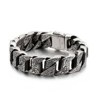 Titanium Steel Bracelet & Bangle  & for man original color Sold By PC