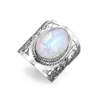 Gemstone Finger Ring, Cink ötvözet, -val Sea Opal, divat ékszerek & különböző méretű a választás & a nő, nikkel, ólom és kadmium mentes, Által értékesített PC