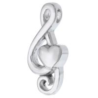 Stainless Steel Pendants 316 Stainless Steel Music Note DIY original color Approx 2.5mm Sold By PC