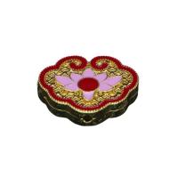 Imiteret Cloisonne zink legering perler, Zinc Alloy, med Cloisonne, guldfarve belagt, du kan DIY & emalje, flere farver til valg, nikkel, bly & cadmium fri, 25x20mm, Solgt af PC