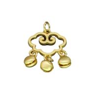 Zinc Alloy Pendants Longevity Lock sang gold plated Unisex & hollow nickel lead & cadmium free Sold By PC