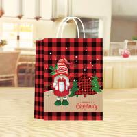 Christmas Gift Bag Kraft Christmas Design  Sold By PC