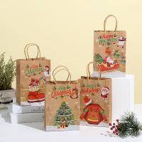 Sac cadeau cadeau de Noël, Kraft, Conception de Noël & normes différentes pour le choix & modèles différents pour le choix, Vendu par PC