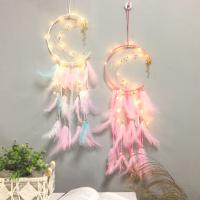 Mode Dreamcatcher, Veer, met Ijzer, Opknoping, meer kleuren voor de keuze, 600mm, Verkocht door PC