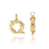 Brass Spring Ring Κούμπωμα, Ορείχαλκος, 14Κ επίχρυσο, DIY & διαφορετικό μέγεθος για την επιλογή, περισσότερα χρώματα για την επιλογή, νικέλιο, μόλυβδο και κάδμιο ελεύθεροι, Sold Με PC