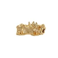 Brass Jewelry Beads Mythical Wild Animal 14K gold plated DIY nickel lead & cadmium free Sold By PC