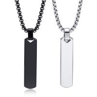 Collana in acciaio inossidabile, 304 acciaio inox, gioielli di moda & stili diversi per la scelta & per l'uomo, nessuno, 10x40mm, Lunghezza Appross. 23.62 pollice, Venduto da PC