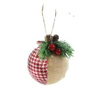 Doek Kerstboom decoratie, met PE Foam & Plastic, Ronde, Kerst sieraden & verschillende grootte voor keus, meer kleuren voor de keuze, 3pC's/Bag, Verkocht door Bag