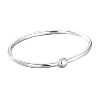 Bracelets en argent sterling, Argent sterling 925, Placage de couleur argentée, bijoux de mode & pour femme, argent, 54mm, Vendu par PC