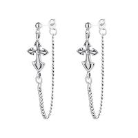 925 Sterling Silver Drop & Dangle Brincos, 925 de prata esterlina, polido, Vario tipos a sua escolha & para mulher, cor original, vendido por par